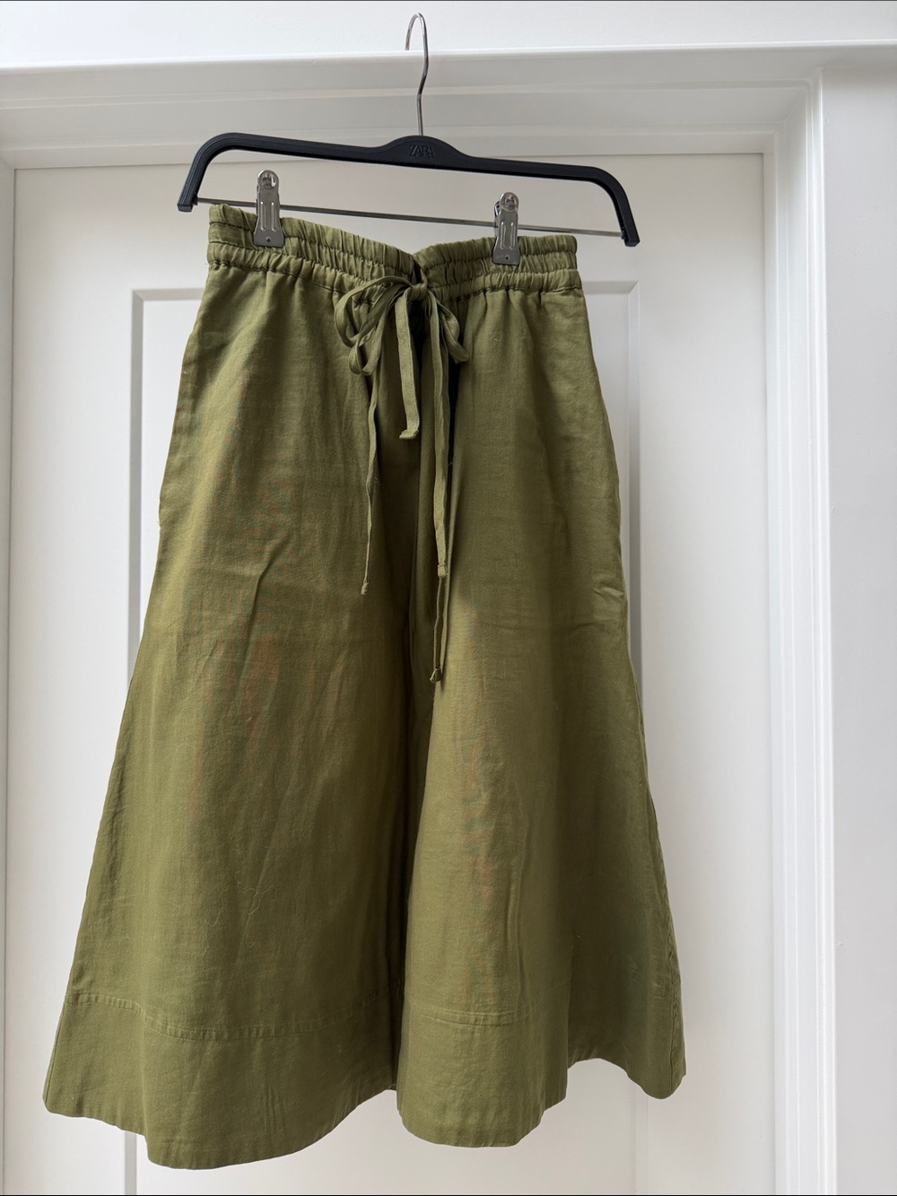 Madewell olive green skirt